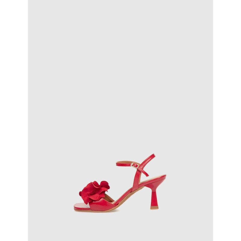 SANDALIA OBVIO SHOES MIDORI ROJO