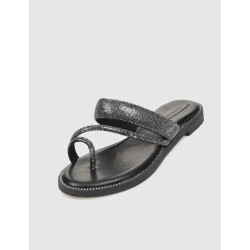 SANDALIA DE DEDO KAMOME TRENDS TAMI NEGRO