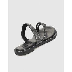 SANDALIA DE DEDO KAMOME TRENDS TAMI NEGRO