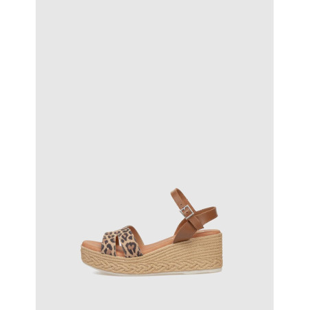 SANDALIA KAMOME PAKA LEOPARDO