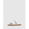 SANDALIA DE DEDO PORRONET 3012 PLATINO
