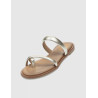 SANDALIA DE DEDO PORRONET 3012 PLATINO