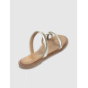 SANDALIA DE DEDO PORRONET 3012 PLATINO