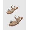 SANDALIA DE DEDO PORRONET 3012 PLATINO