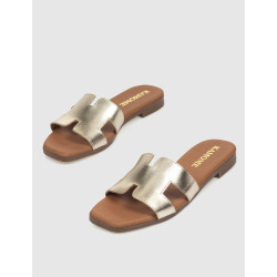 SANDALIA KAMOME ALAIA PLATINO