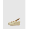 SANDALIA TOMMY HILFIGER ICONIC ELBA SLING BACK WEDGE CÁMEL