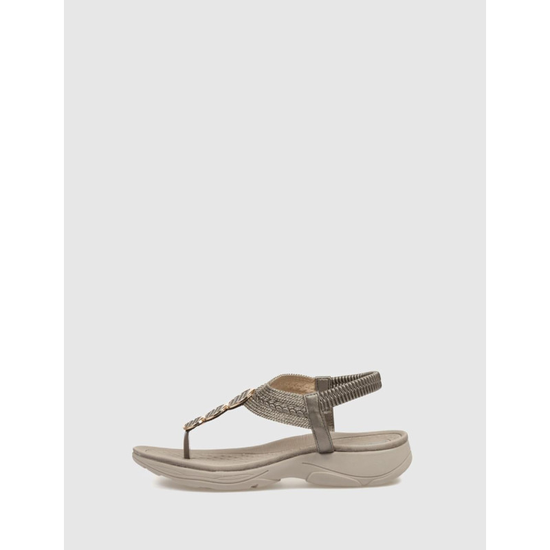 SANDALIA KAMOME TRENDS SUECIA PLATA