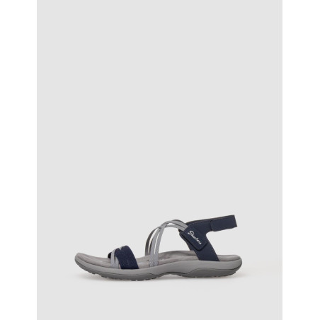 SANDALIA SKECHERS REGGAE SLIM-TAKES TWO AZUL