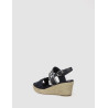 SANDALIA TOMMY HILFIGER SEASONAL WEBBING MID WEDGE MARINO