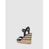 SANDALIA TOMMY HILFIGER SEASONAL WEBBING  WEDGE MARINO