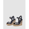 SANDALIA TOMMY HILFIGER SEASONAL WEBBING  WEDGE MARINO