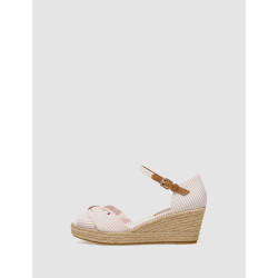 SANDALIA TOMMY HILFIGER  HIGH WEDGE SEERSUCKER ROSA