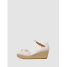 SANDALIA TOMMY HILFIGER  HIGH WEDGE SEERSUCKER ROSA
