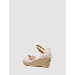 SANDALIA TOMMY HILFIGER  HIGH WEDGE SEERSUCKER ROSA