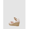 SANDALIA TOMMY HILFIGER  HIGH WEDGE SEERSUCKER ROSA