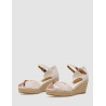 SANDALIA TOMMY HILFIGER  HIGH WEDGE SEERSUCKER ROSA