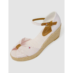 SANDALIA TOMMY HILFIGER  HIGH WEDGE SEERSUCKER ROSA
