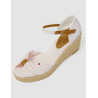 SANDALIA TOMMY HILFIGER  HIGH WEDGE SEERSUCKER ROSA