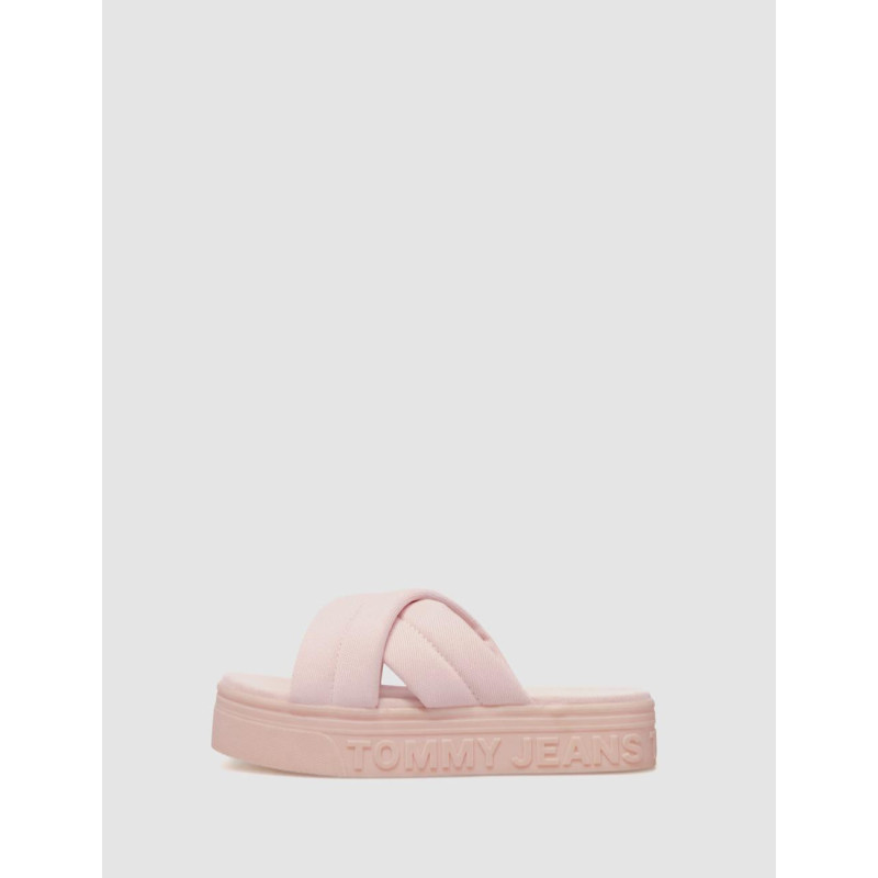 SANDALIA TOMMY HILFIGER TOMMY JEANS FLTFRM SANDAL ROSA