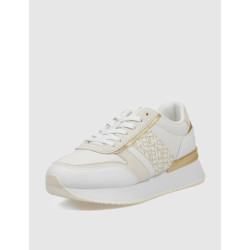 ZAPATILLA TOMMY HILFIGER LUX MONOGRAM RUNNER BLANCO