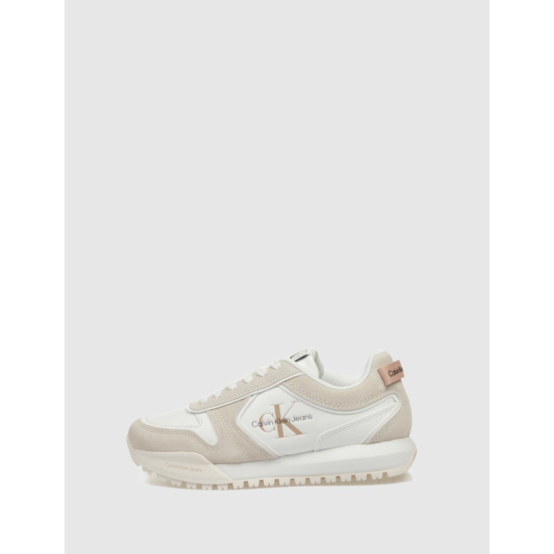 ZAPATILLA CALVIN KLEIN TOOTHY RUNNER IRREGULAR LINES W BLANCO