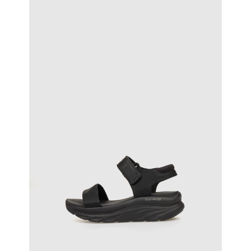 SANDALIA SKECHERS RELAXED FIT DLUX WALKER-NEW BLOCK NEGRO