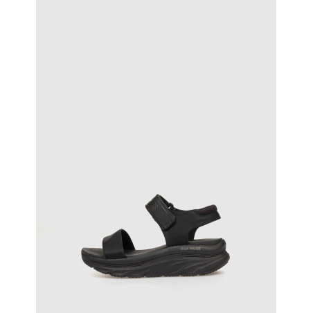 SANDALIA SKECHERS RELAXED FIT DLUX WALKER-NEW BLOCK NEGRO