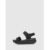 SANDALIA SKECHERS RELAXED FIT DLUX WALKER-NEW BLOCK NEGRO