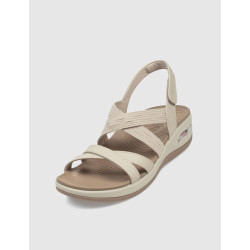 SANDALIA SKECHERS ARCH FIT-SUNSHINE- LUXE LADY BEIG