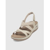SANDALIA SKECHERS ARCH FIT-SUNSHINE- LUXE LADY BEIG