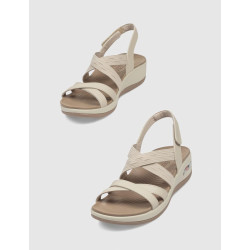 SANDALIA SKECHERS ARCH FIT-SUNSHINE- LUXE LADY BEIG