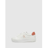 ZAPATILLA CALVIN KLEIN BOLD VULC FLATF LOW LTH ML BLANCO