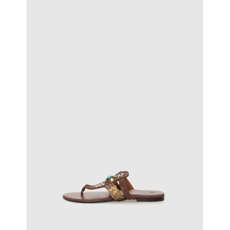 SANDALIA KAMOME TRENDS IRIS PLATA