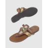 SANDALIA KAMOME TRENDS IRIS PLATA