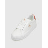 ZAPATILLA CALVIN KLEIN BOLD VULC FLATF LOW LTH ML BLANCO