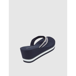 SANDALIA DE DEDO TOMMY HILFIGER WEDGE BEACH SANDAL MARINO