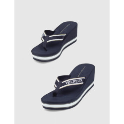 SANDALIA DE DEDO TOMMY HILFIGER WEDGE BEACH SANDAL MARINO
