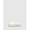 SANDALIA CALVIN KLEIN FLATFORM SANDAL MET BLANCO