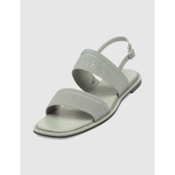 SANDALIA CALVIN KLEIN FLAT SANDAL HE GRIS