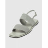 SANDALIA CALVIN KLEIN FLAT SANDAL HE GRIS