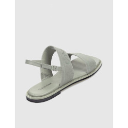 SANDALIA CALVIN KLEIN FLAT SANDAL HE GRIS