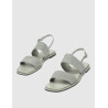 SANDALIA CALVIN KLEIN FLAT SANDAL HE GRIS