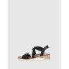 SANDALIA SKECHERS BOBS ARCH FIT BEACH KISS - BOHO BEYOND NEGRO