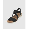 SANDALIA SKECHERS BOBS ARCH FIT BEACH KISS - BOHO BEYOND NEGRO