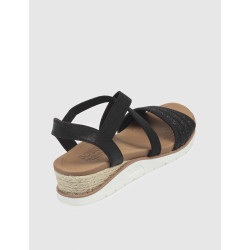 SANDALIA SKECHERS BOBS ARCH FIT BEACH KISS - BOHO BEYOND NEGRO