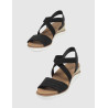 SANDALIA SKECHERS BOBS ARCH FIT BEACH KISS - BOHO BEYOND NEGRO
