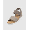 SANDALIA SKECHERS BOBS DESERT KISS TAUPE