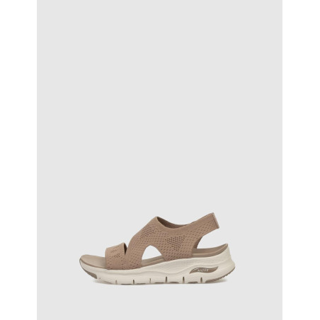 SANDALIA SKECHERS ARCH FIT TAUPE