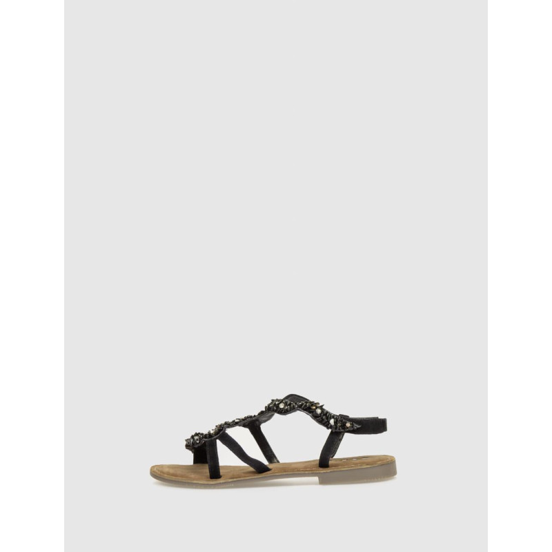 SANDALIA OBVIO SHOES KAORI NEGRO