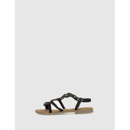 SANDALIA OBVIO SHOES KAORI NEGRO